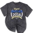Proud Brother Of 2018 Graduate Shirt Graduation Grad Mineral Wash Tshirts Mineral Black