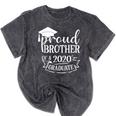 Proud Brother Of a 2020 Graduate Graduation Class Mineral Wash Tshirts Mineral Black