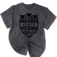Proud Brother Of a High School Grad Senior Graduation Shirt Mineral Wash Tshirts Mineral Black
