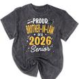 Proud Brother-In-Law Of A Class 2026 Senior Graduation 2026 Mineral Wash Tshirts Mineral Black