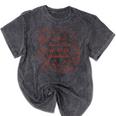 Proud Class Of 2026 Graduate Doodle Senior Graduation Premium Tri-Blend Mineral Wash Tshirts Mineral Black