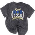Proud Dad Of A 2018 Graduate Shirt Graduation Grad Mineral Wash Tshirts Mineral Black