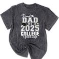Proud Dad Of A 2025 College Graduate Graduation Mineral Wash Tshirts Mineral Black