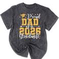 Proud Dad Of A 2026 Graduate Senior Graduation Class Of 2026 Mineral Wash Tshirts Mineral Black