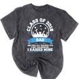 Proud Dad Of A Class Of 2018 Graduate TShirt Graduation Mineral Wash Tshirts Mineral Black