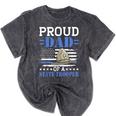 Proud Dad Of A State Trooper Police Officer Graduation Mineral Wash Tshirts Mineral Black