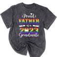 Proud Father Of 2023 Graduate Class 2023 Graduation Family Mineral Wash Tshirts Mineral Black