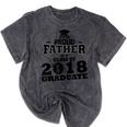 Proud Father Of A Class Of 2018 Graduate Tee Graduation Z1 Mineral Wash Tshirts Mineral Black