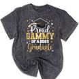 Proud Gammy Of A Class Of 2025 Graduate Senior Graduation Mineral Wash Tshirts Mineral Black