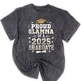 Proud Glamma Of A Class Of 2025 Graduate Senior Graduation Mineral Wash Tshirts Mineral Black
