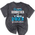 Proud Godbrother Of Two 2023 Graduate Class 2023 Graduation Mineral Wash Tshirts Mineral Black