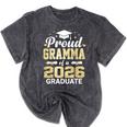 Proud Gramma Of A 2026 Graduate Class Of Graduation Mineral Wash Tshirts Mineral Black