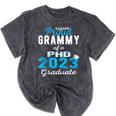 Proud Grammy Class Of 2023 PHD Graduate Doctorate Graduation Mineral Wash Tshirts Mineral Black