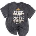 Proud Grammy Of A Class Of 2025 Graduate Senior Graduation Mineral Wash Tshirts Mineral Black