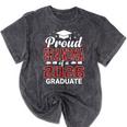 Proud Grandma Of A 2026 Graduate Class Of Graduation Mineral Wash Tshirts Mineral Black