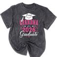 Proud Grandma Of a Class Of 2026 Graduate For Graduation Mineral Wash Tshirts Mineral Black