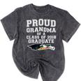 Proud Grandma Graduation Class Of 2018 Graduate Mineral Wash Tshirts Mineral Black