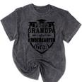 Proud Grandpa Of a Kindergarten Grad Graduation Shirt Mineral Wash Tshirts Mineral Black
