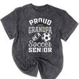 Proud Grandpa Of a Soccer Senior Class Of 2026 Graduation Mineral Wash Tshirts Mineral Black