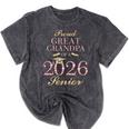 Proud Great Grandpa Of A 2026 Senior Graduate Graduation Mineral Wash Tshirts Mineral Black