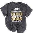Proud Guardian Of A 2026 Graduate Class Of Graduation Mineral Wash Tshirts Mineral Black