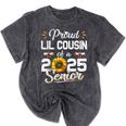Proud Lil Cousin Of A Class Of 2025 Senior Graduation 2025 Mineral Wash Tshirts Mineral Black