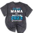 Proud Mama Of 2023 Class Master Graduate Family Graduation Mineral Wash Tshirts Mineral Black