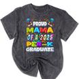 Proud MAMA Of a 2025 PRE-K Graduate -Graduation Mineral Wash Tshirts Mineral Black