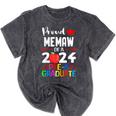 Proud MEMAW Of 2024 Pre-K Graduation Graduate Senior 2024 Mineral Wash Tshirts Mineral Black