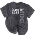 Proud Mimi Of A 2026 Graduate Grad Senior Graduation Mineral Wash Tshirts Mineral Black