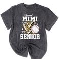 Proud Mimi Of A 2026 Senior Baseball Graduation Leopard Mineral Wash Tshirts Mineral Black