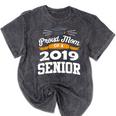 Proud Mom Of A 2019 Senior Graduation Class Outfit T-Shirt Mineral Wash Tshirts Mineral Black