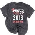 Proud Mom Of A Class 2018 Graduate Graduation Shirt Mineral Wash Tshirts Mineral Black