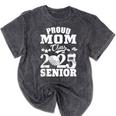 Proud Mom Class Of 2025 Graduation Senior Golf Player Mom Mineral Wash Tshirts Mineral Black