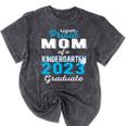 Proud Mom Of Kindergarten Graduate 2023 Graduation Mom Mineral Wash Tshirts Mineral Black