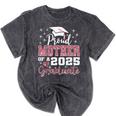 Proud Mother Of 2025 College Graduate Family Graduation Mineral Wash Tshirts Mineral Black