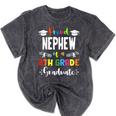 Proud NEPHEW Of A 8th Grade Graduate Graduation 2024 Class Mineral Wash Tshirts Mineral Black