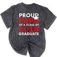 Proud Papa Of A Class Of 2018 Graduate Shirt Graduation Mineral Wash Tshirts Mineral Black