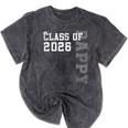 Proud Pappy Of A 2026 Graduate Grad Senior Graduation Mineral Wash Tshirts Mineral Black