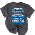 Proud Parent Of a 2018 Senior Graduation Mineral Wash Tshirts Mineral Black