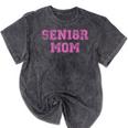 Proud Senior Mom 2018 High School Graduation Shirt Mom Tee Mineral Wash Tshirts Mineral Black