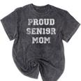Proud Senior Mom 2019 High School Graduation Shirt Mom Tee Mineral Wash Tshirts Mineral Black