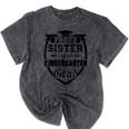 Proud Sister Of a Kindergarten Grad Graduation Shirt Mineral Wash Tshirts Mineral Black