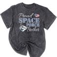 Proud Space Force Brother Space Force Graduation Tee Mineral Wash Tshirts Mineral Black