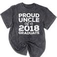 Proud Uncle Of A 2018 Graduate Graduation Mineral Wash Tshirts Mineral Black