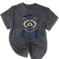 Raccoon Graduation Mineral Wash Tshirts Mineral Black