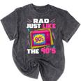 Rad Just Like The 90s 90s Aesthetic Nostalgia 1990s Retro Mineral Wash Tshirts Mineral Black