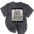 Read Books Stay Weird Book Lover Joke Introvert Reading Mineral Wash Tshirts Mineral Black