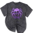 Recluse Pastel Goth Spider Shy Introvert Creepy Cute Kawaii Mineral Wash Tshirts Mineral Black