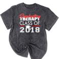 Respiratory Therapy Class Of 2018 Graduation Shirt Women Men Mineral Wash Tshirts Mineral Black
